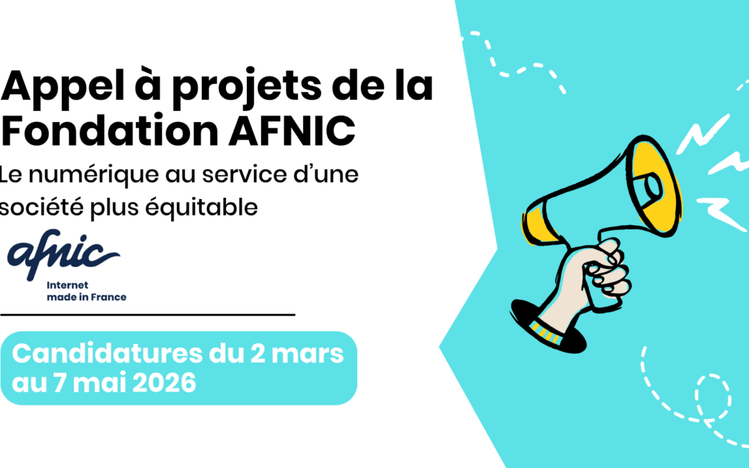 Appel à projets de la Fondation AFNIC : le numérique au service d’une société plus équitable
